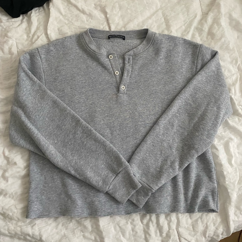 Brandy Melville button up crew neck